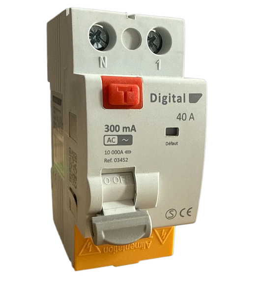 Digital Electric Interrupteur Différentiel 2X40A/300mA