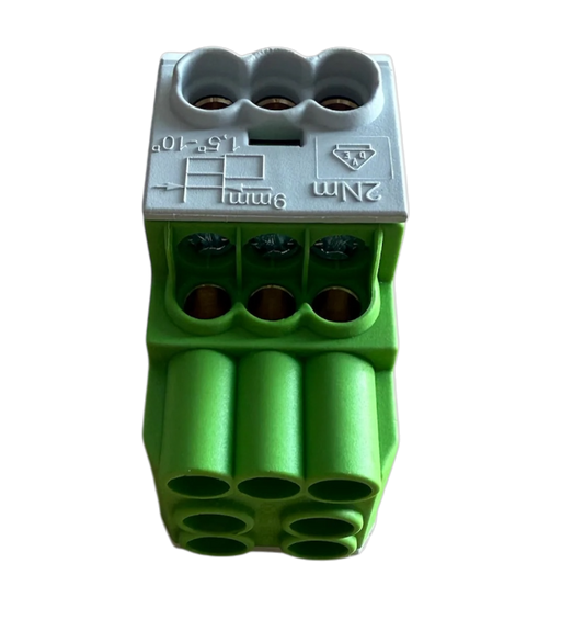 Répartiteur Digital 25mm 2+6 vert