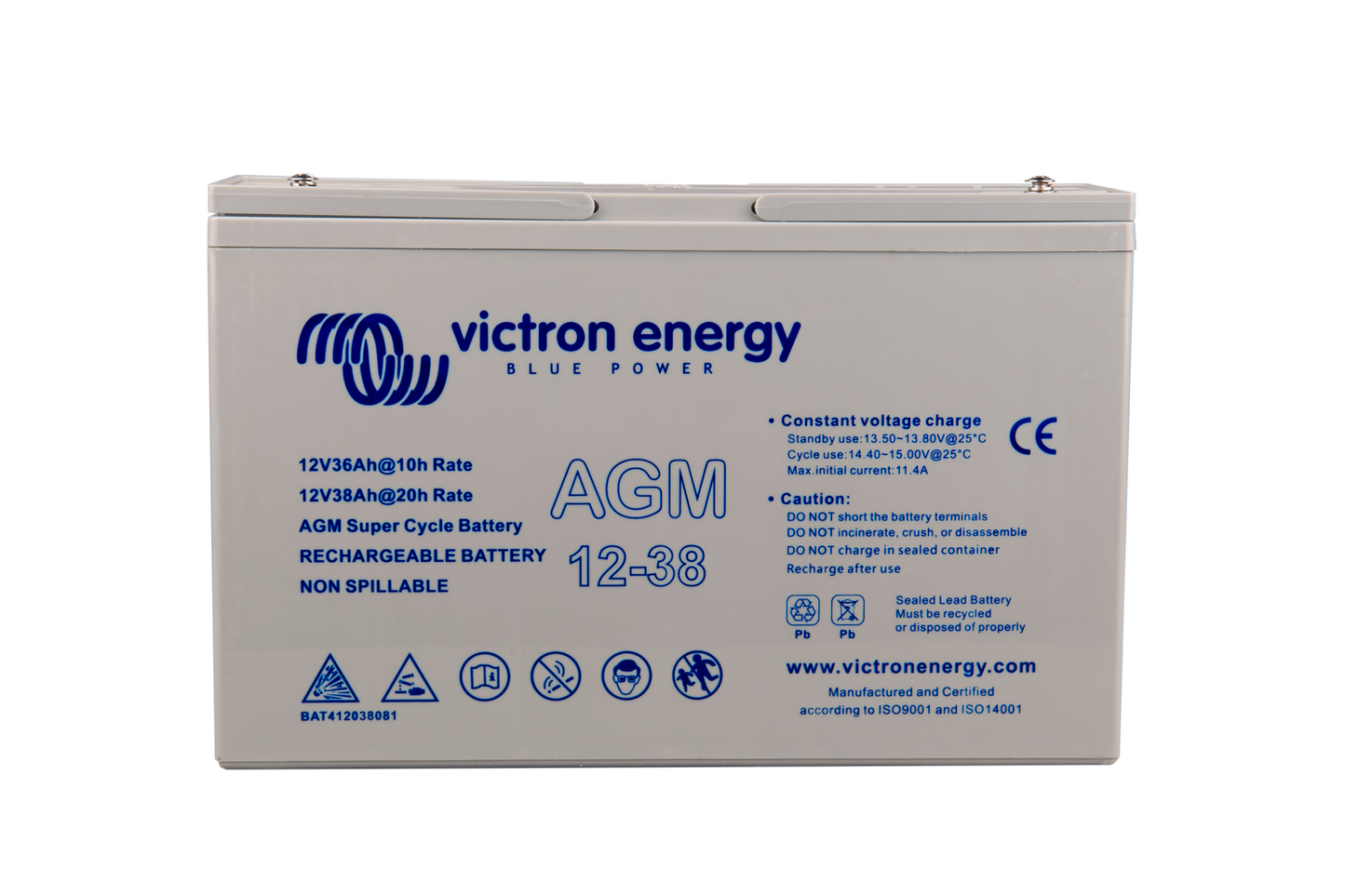 Victron Battery 12V 38Ah AGM Super Cycle Battery