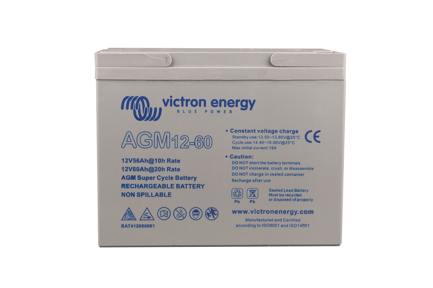 Victron Battery 12V 60Ah AGM Super Cycle Battery